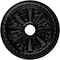 Ekena Millwork Bristol Ceiling Medallion (Fits Canopies up to 3 7/8"), 23 1/2"OD x 3 7/8"ID x 1"P, Black Pearl CM23BIBPS - alternate 1